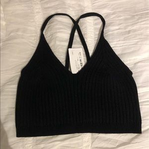 azalea knitted cami crop top